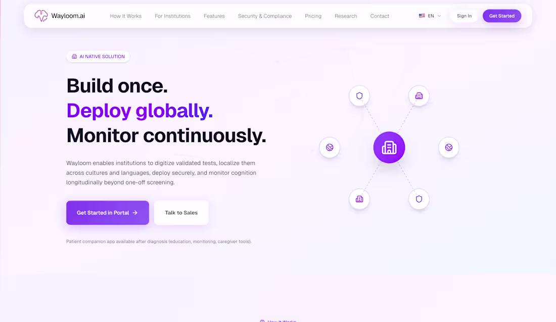Cover image for Wayloom — Clinical AI Cognitive