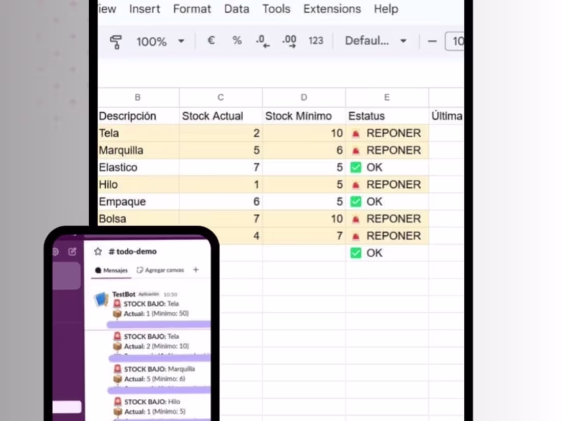Cover image for Google Sheets Inventory System with Low-Stock Alerts