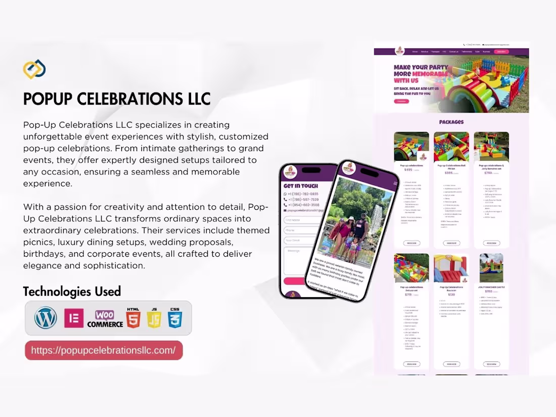 Cover image for Pop-Up Celebrations LLC — custom event setups
