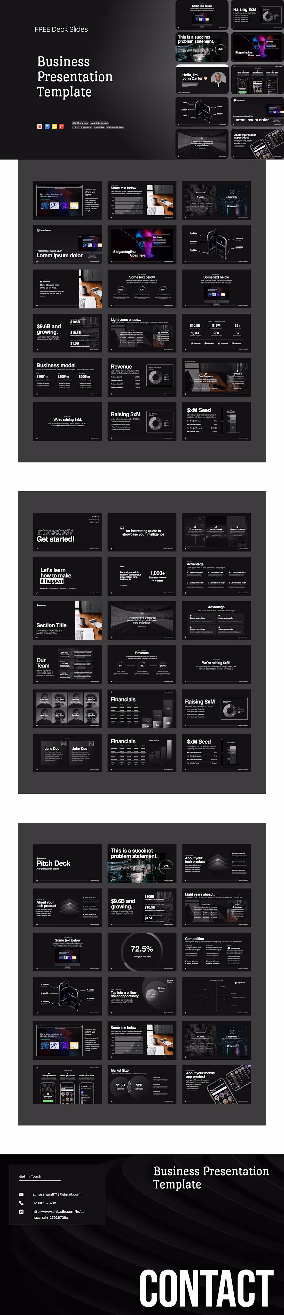 Cover image for Modern Startup Pitch Deck Presentation Design