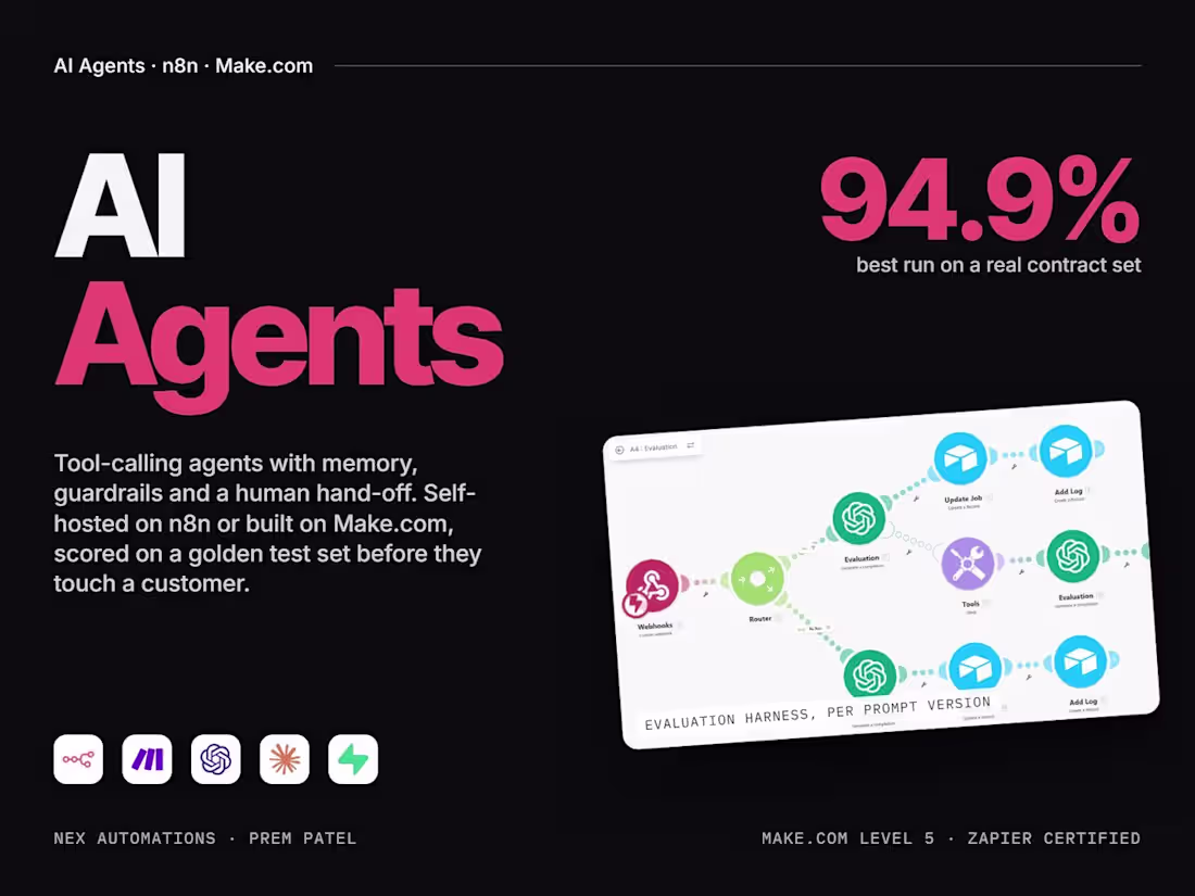 Cover image for n8n & AI Agent Systems: Self-Hosted Automation