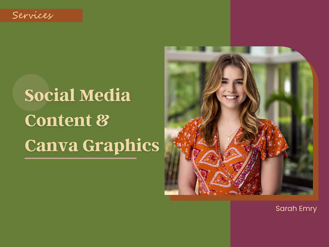 Cover image for Social Media Content & Canva Graphics