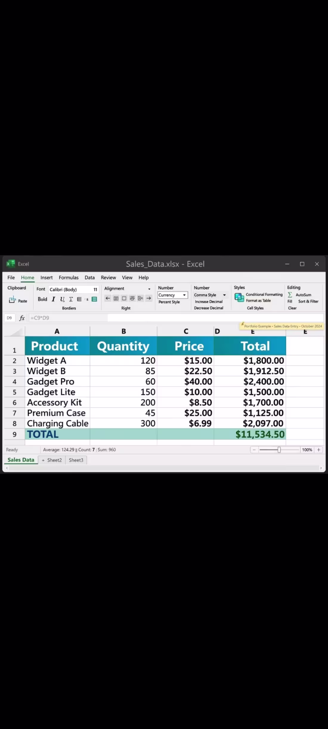 Cover image for TITLE; EXCEL FORMATTING AND FORMULAS-