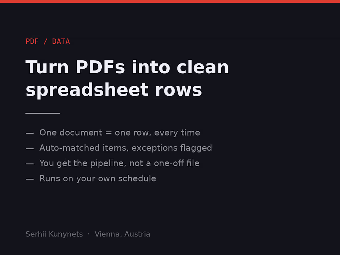 Cover image for n8n pipeline that turns your PDFs into clean spreadsheet rows