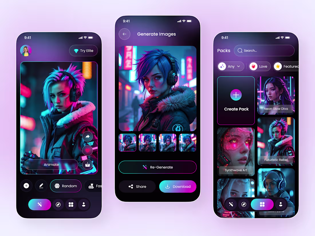 Cover image for AI Image Generator Mobile App