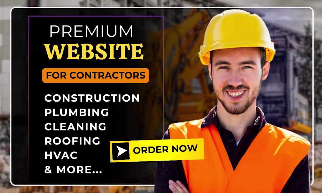 Cover image for I will design a professional construction company website that g