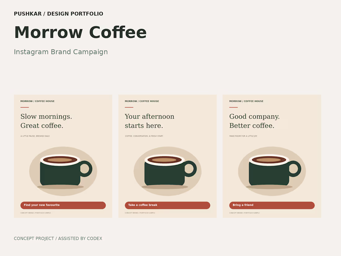 Cover image for Morrow Coffee — Instagram Brand