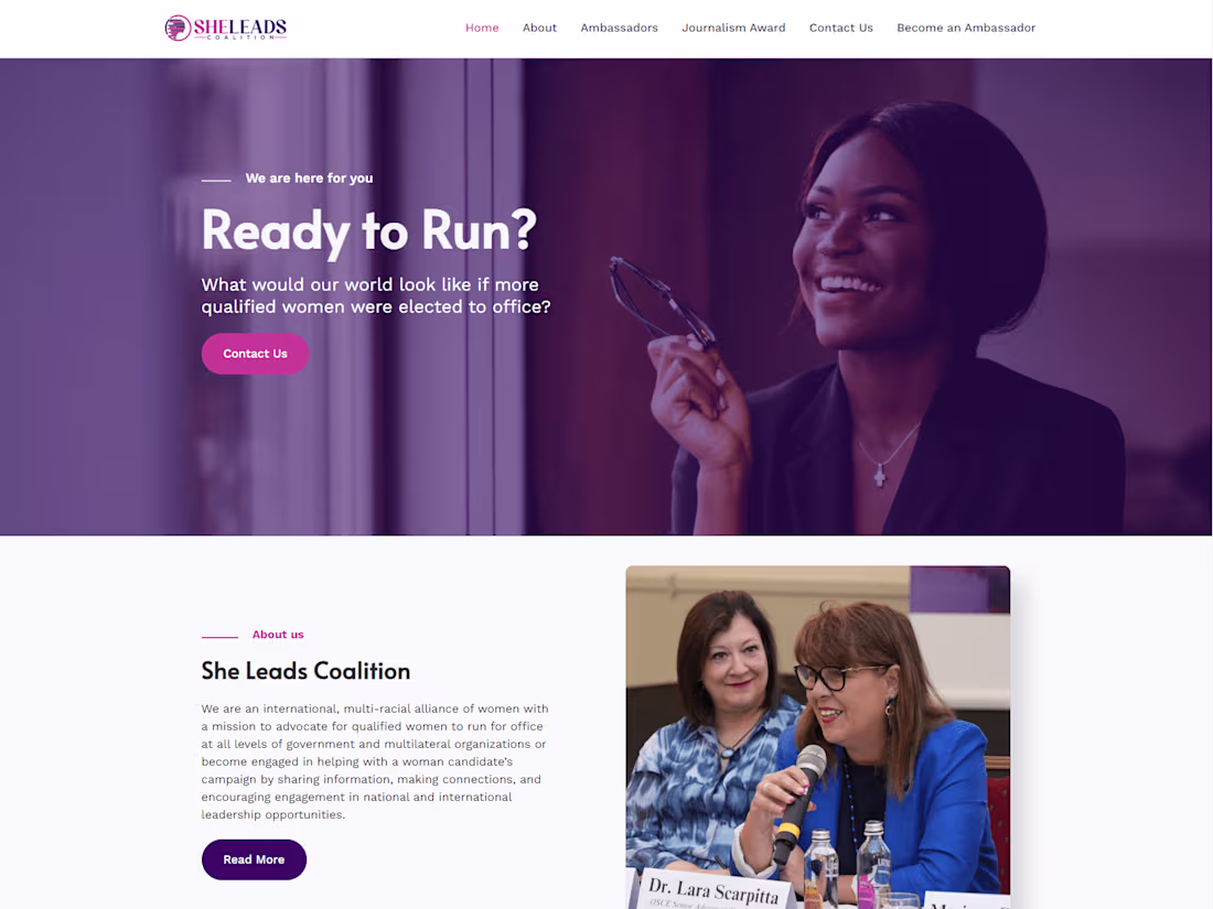 Cover image for Women empowerment Website