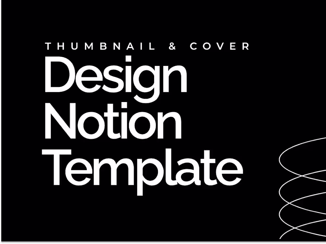 Cover image for Design Thumbnails & Covers  For Your Notion Template
