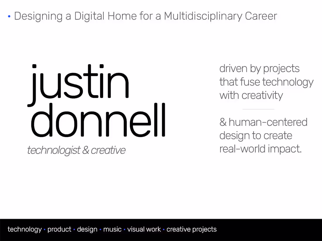 Cover image for Designing a Digital Home for a Multidisciplinary Career