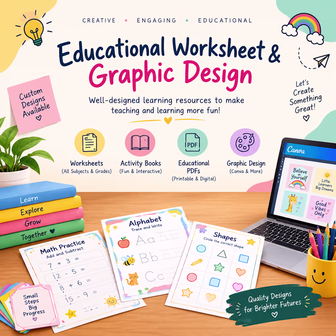 Cover image for Educational Worksheet & Graphic Design