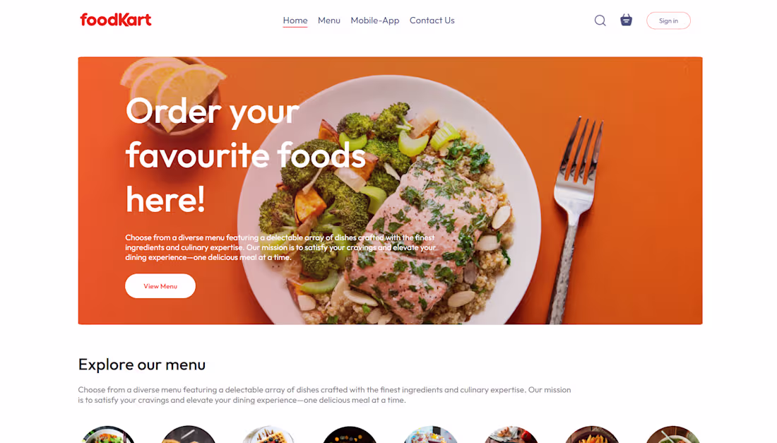 Cover image for FoodKart is a full-stack food-delivery