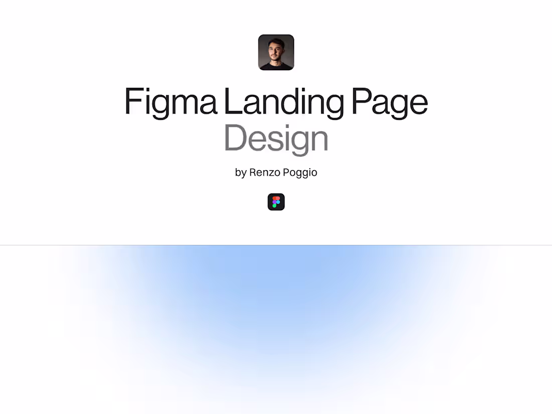 Cover image for Figma Landing Page Design