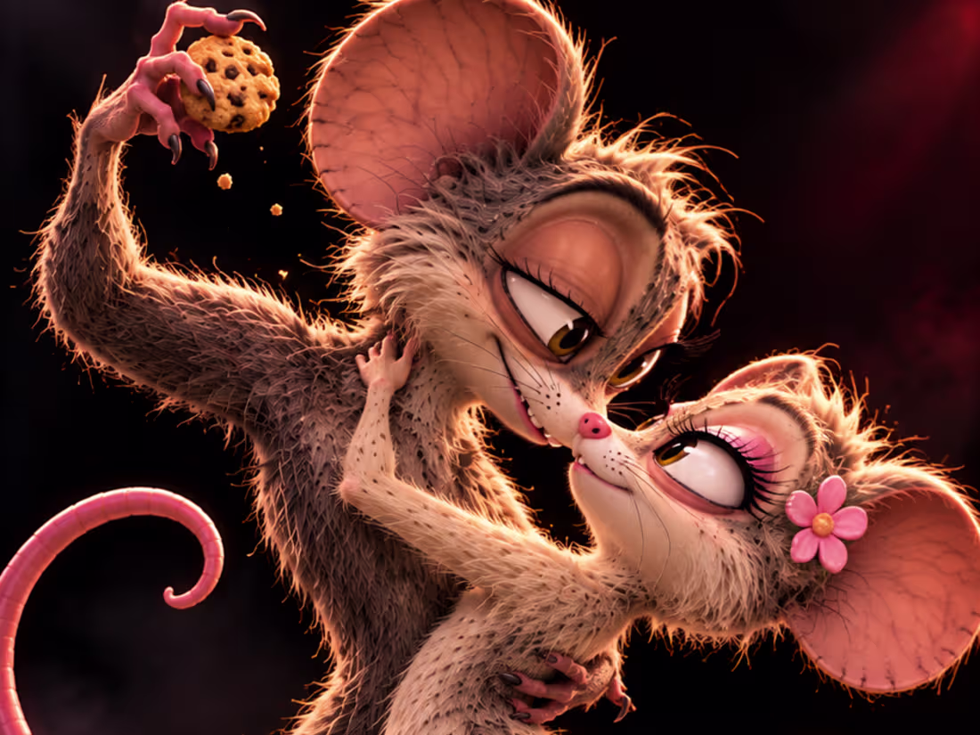 Cover image for Two opossums. One cookie. Zero chance of a peaceful ending. ...