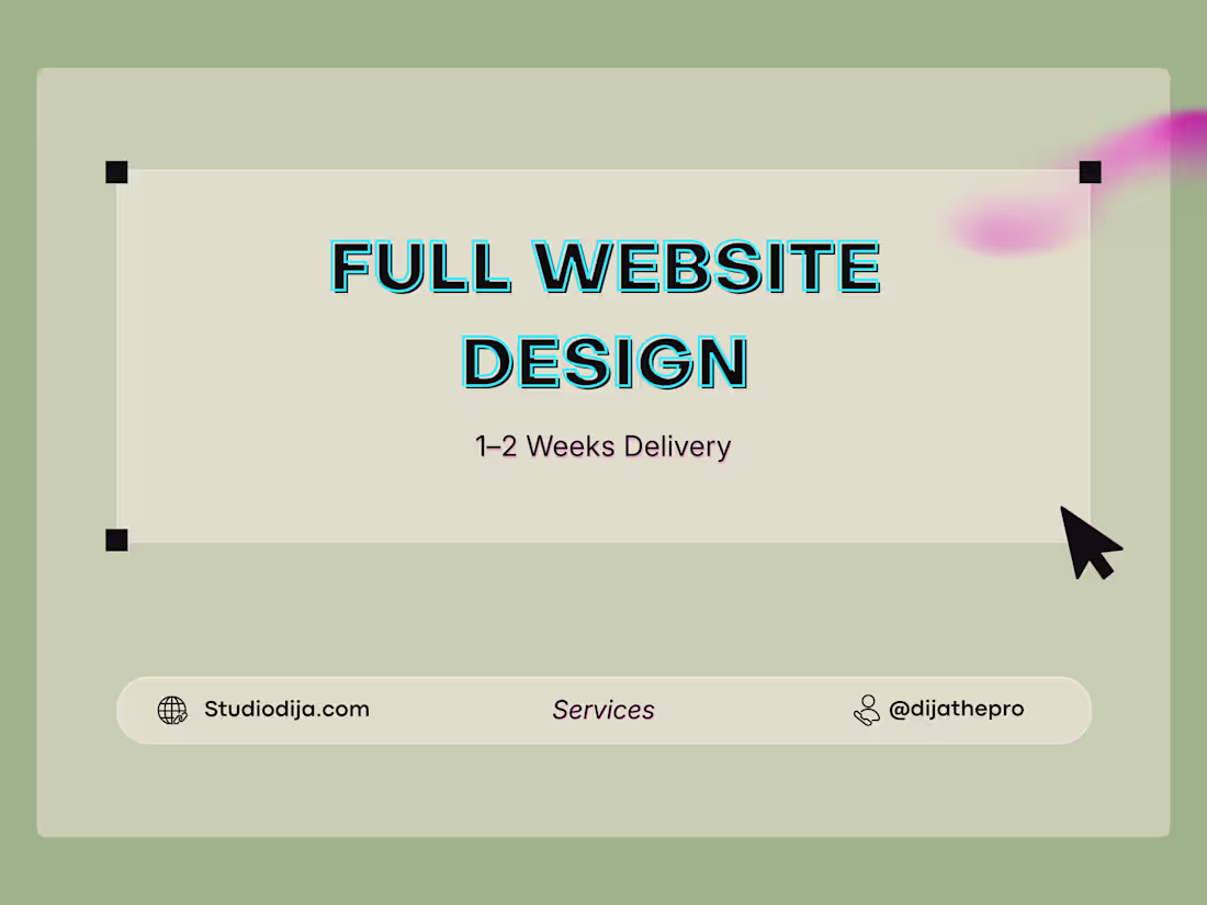 Cover image for Full Website Design
