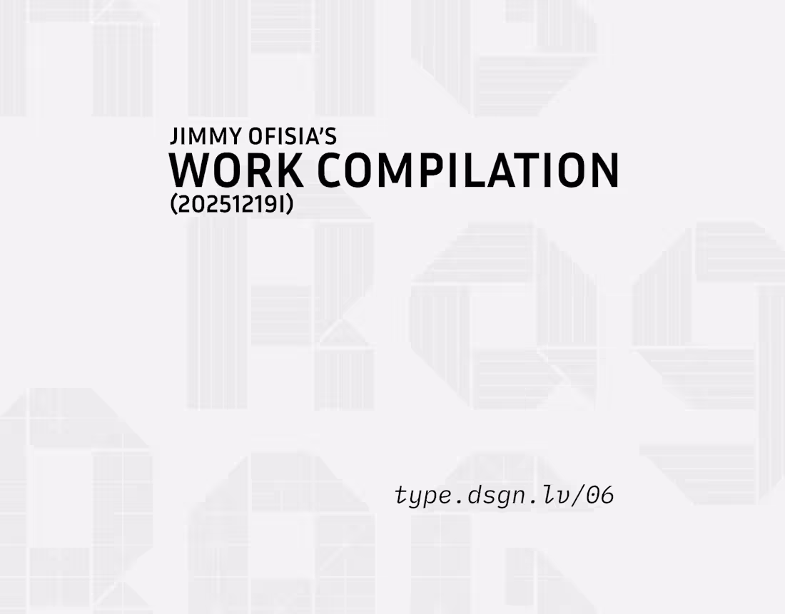 Cover image for Jimmy Ofisia’s Work Compilation (20251219I)