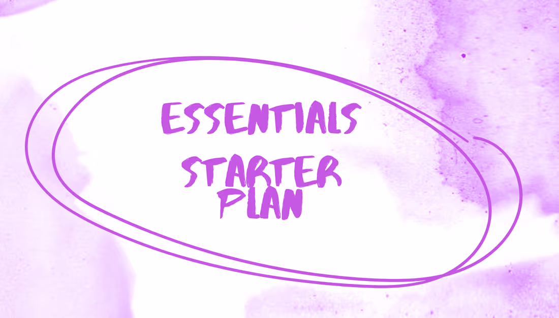 Cover image for Essentials Starter Plan 