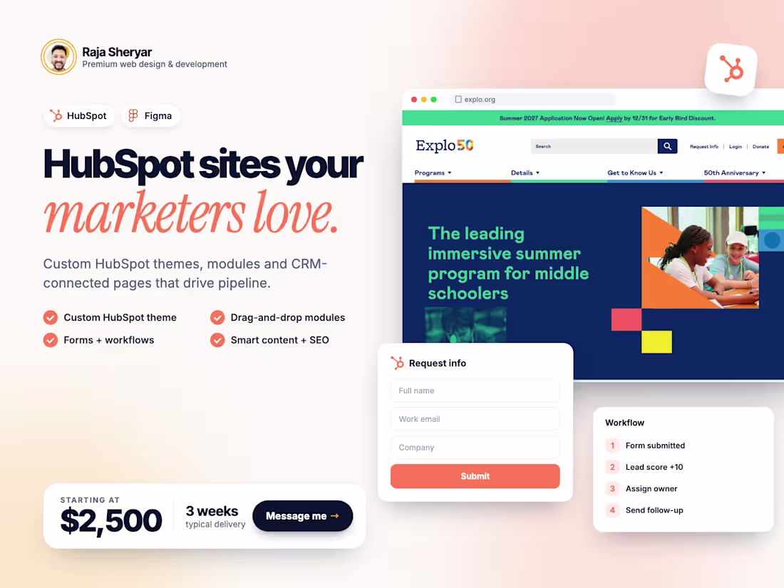 Cover image for HubSpot CMS Website & Theme Development