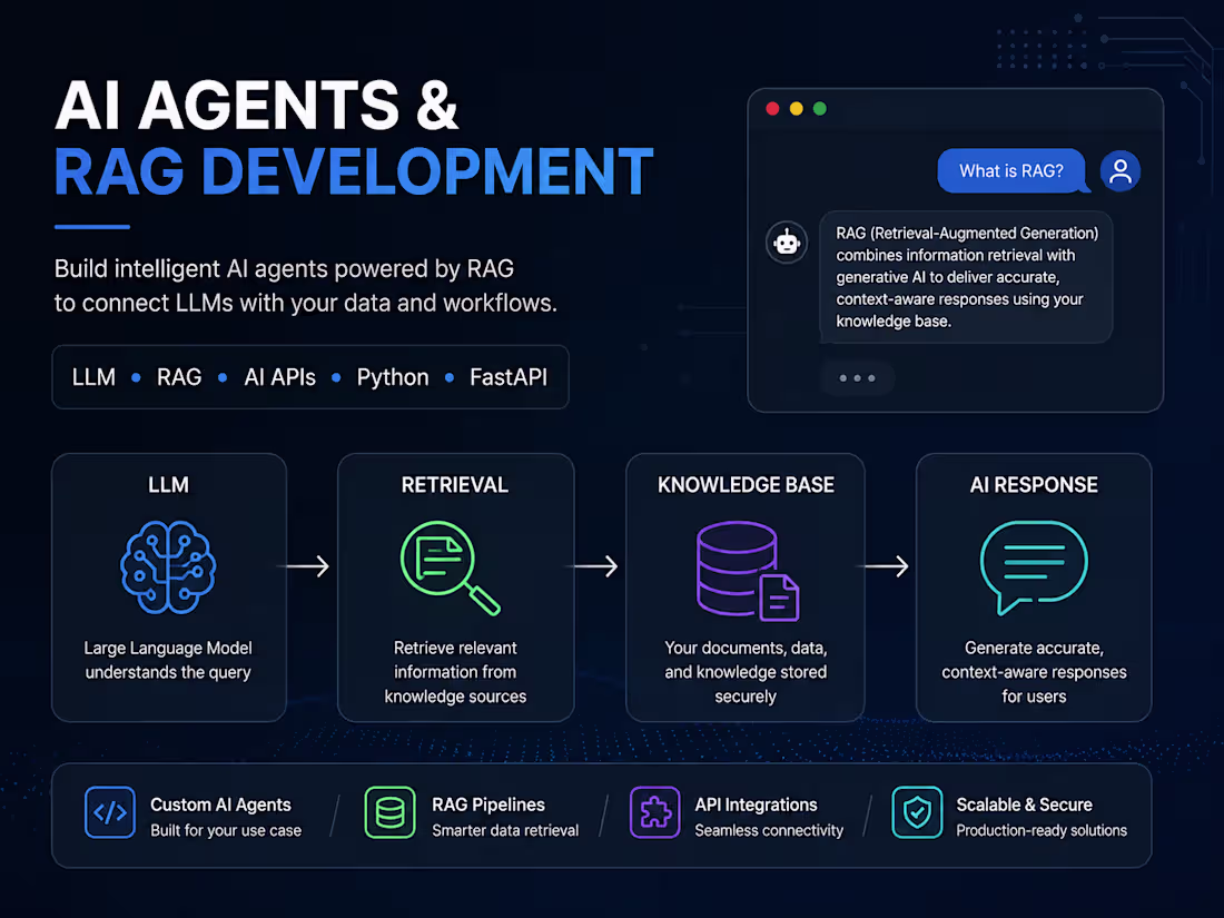 Cover image for AI Agent & RAG Development