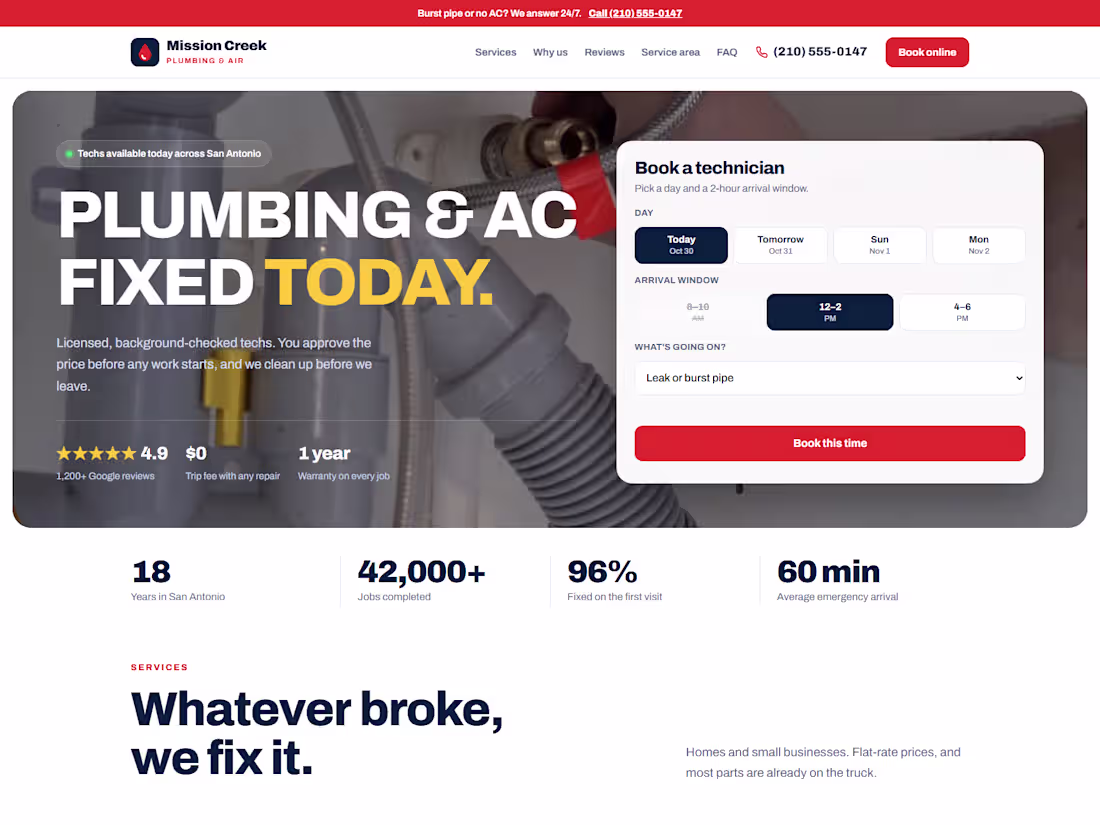 Cover image for I build fast, mobile-friendly websites