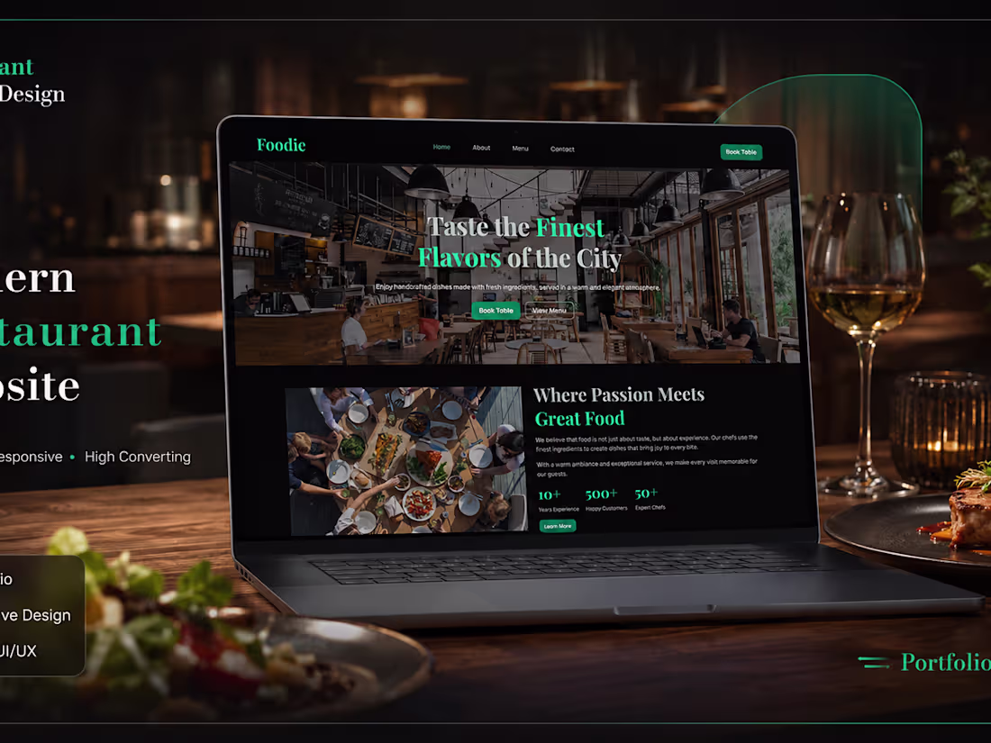 Cover image for Professional Restaurant Website | Wix