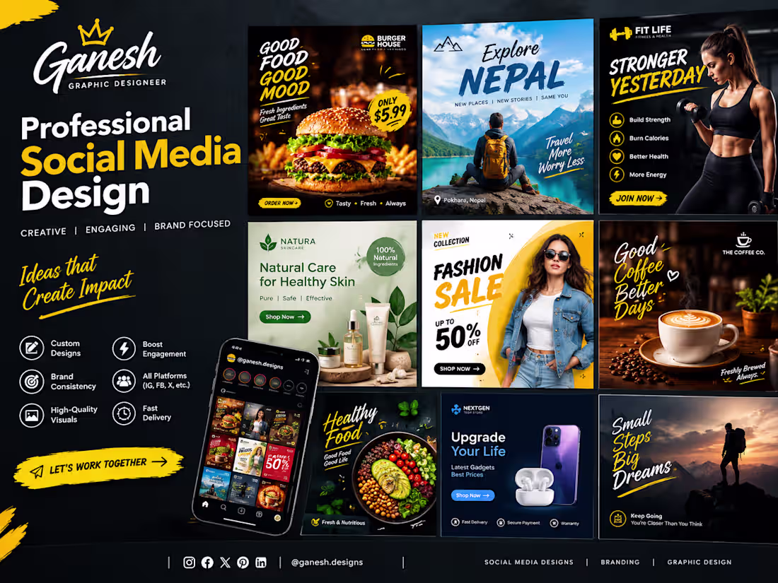 Cover image for “Graphic Design, Video Editing, and Digital Marketing projec...