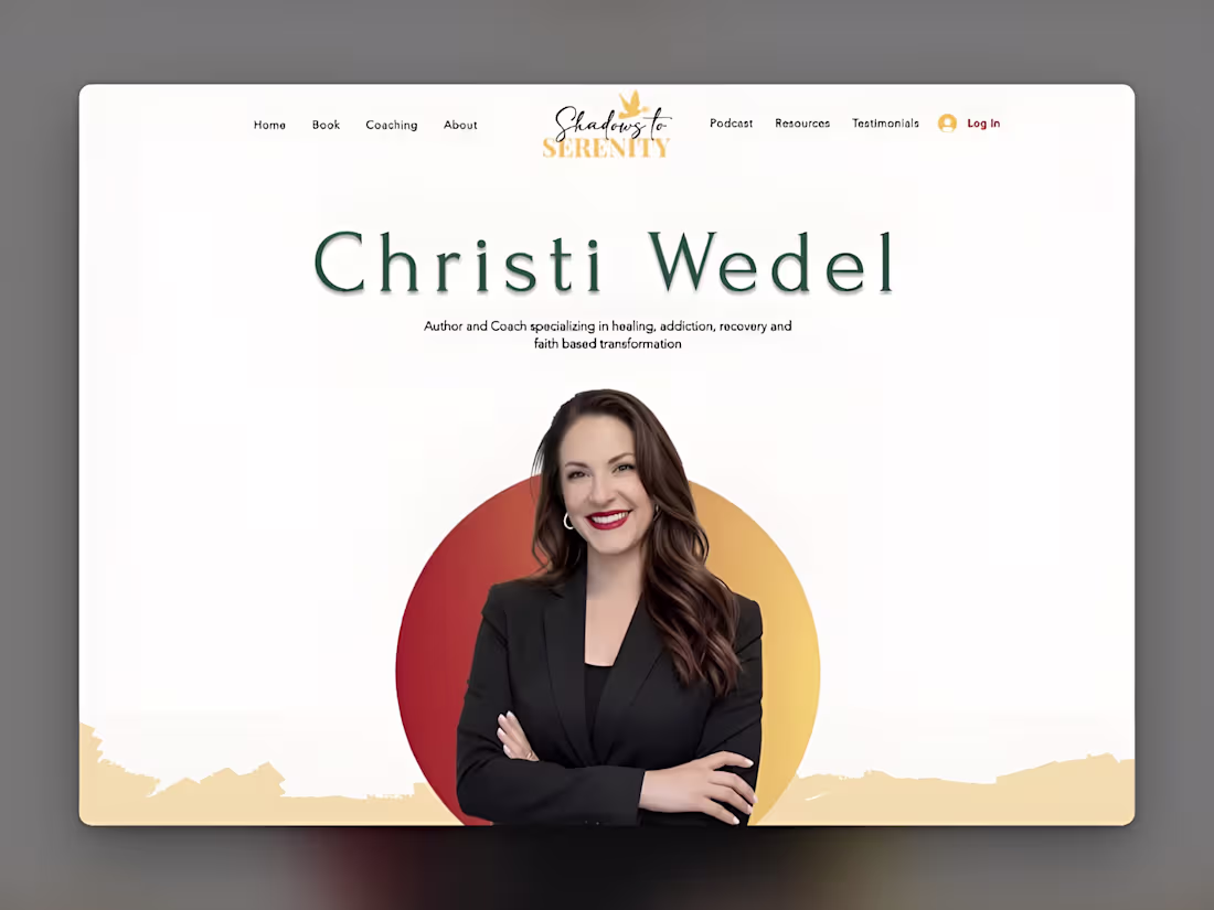 Cover image for Christi Wedel's One-Page Website Design