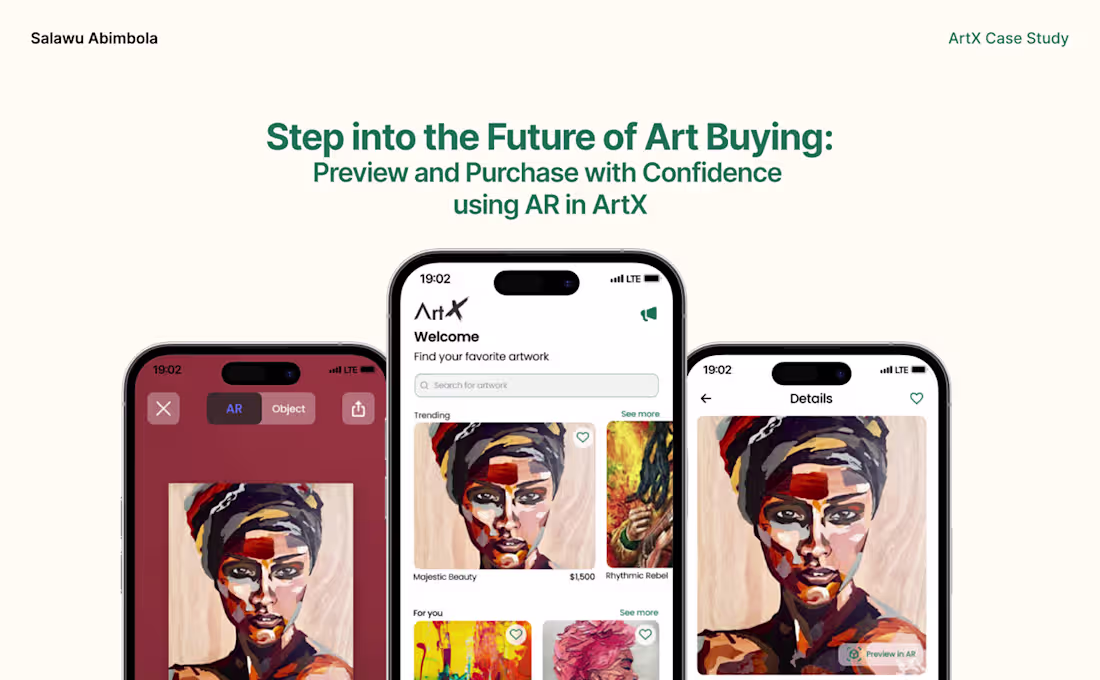 Cover image for ArtX case study :: Behance