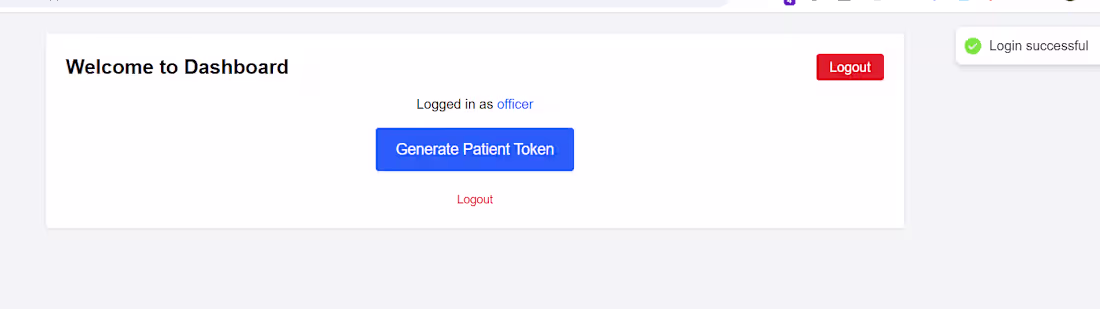 Cover image for Out Door Patient Token Issue System