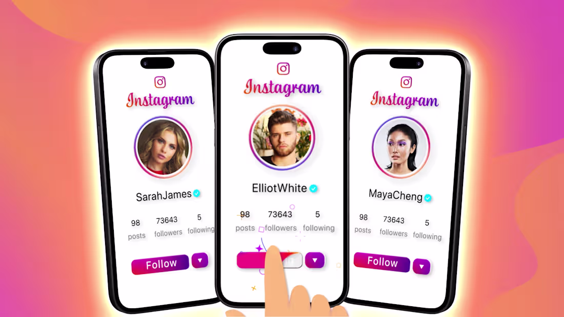 Cover image for Instagram 3D Phone Follow Animation