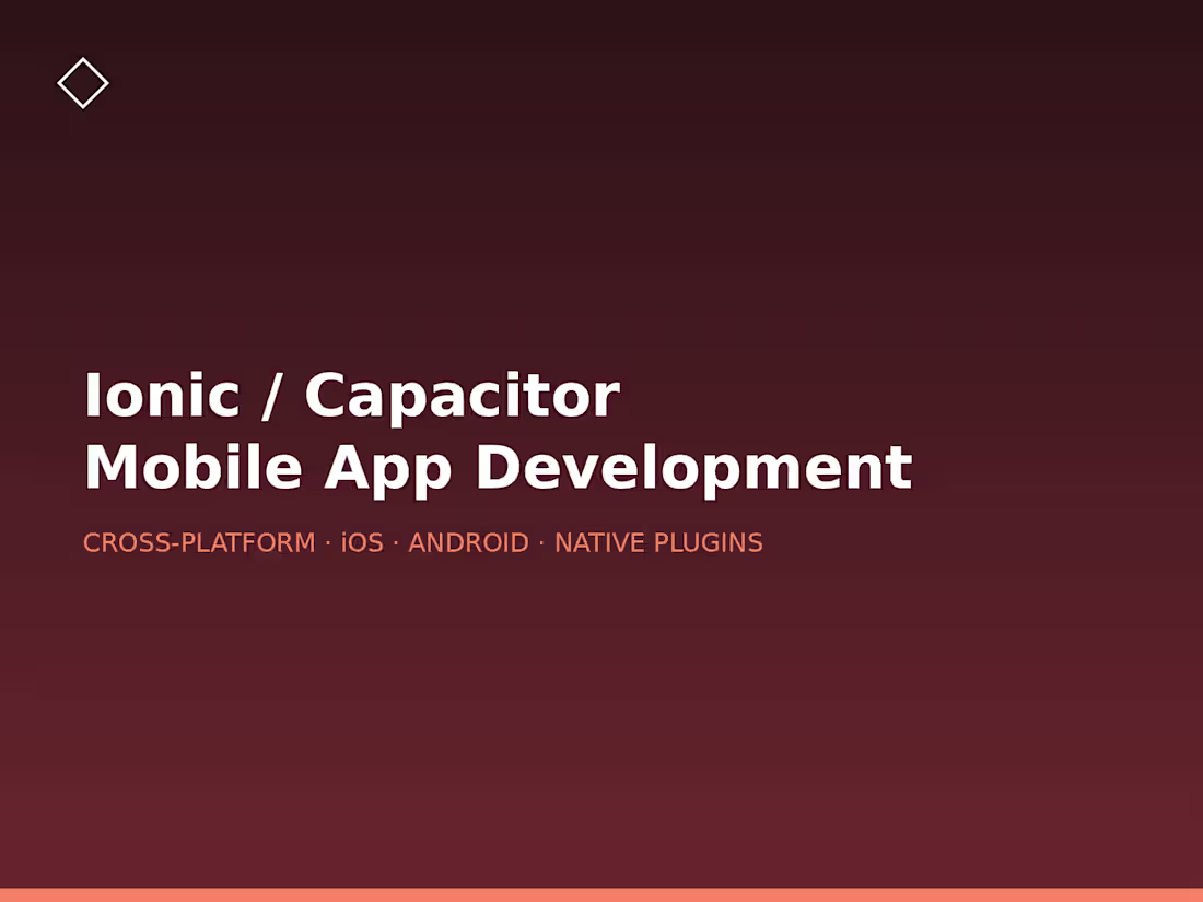 Cover image for Ionic / Capacitor Mobile App Development