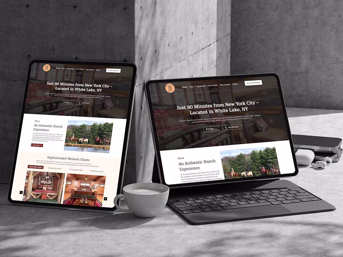 Cover image for Driftwood Ranch Website Design on Kajabi