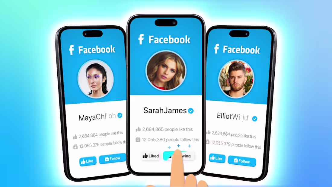 Cover image for Facebook 3D Phone Follow Animation