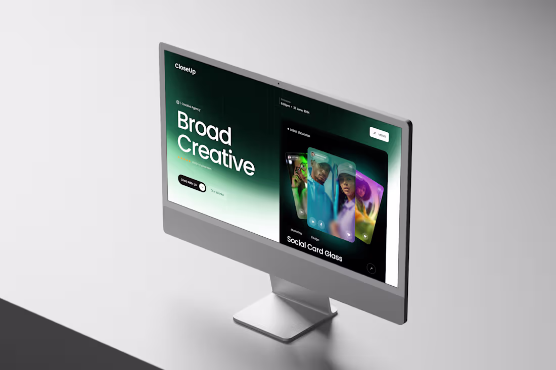 Cover image for Close Up Creative Agency. 

Clean