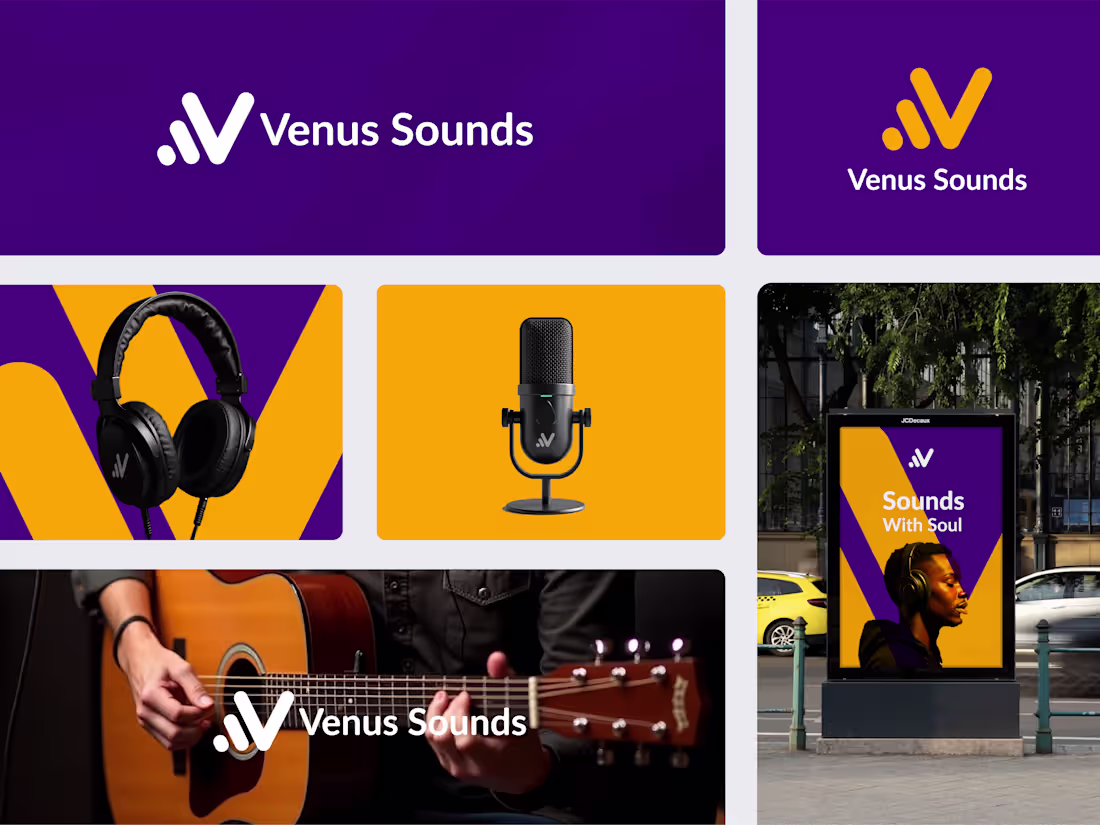 Cover image for Logo and Brand Identity Design for Vemus music. 📩 OPEN FOR ...