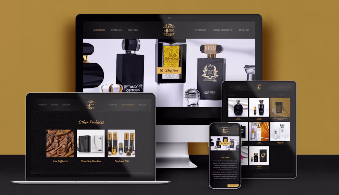 Cover image for E-commerce Web Design - Impact Perfumes