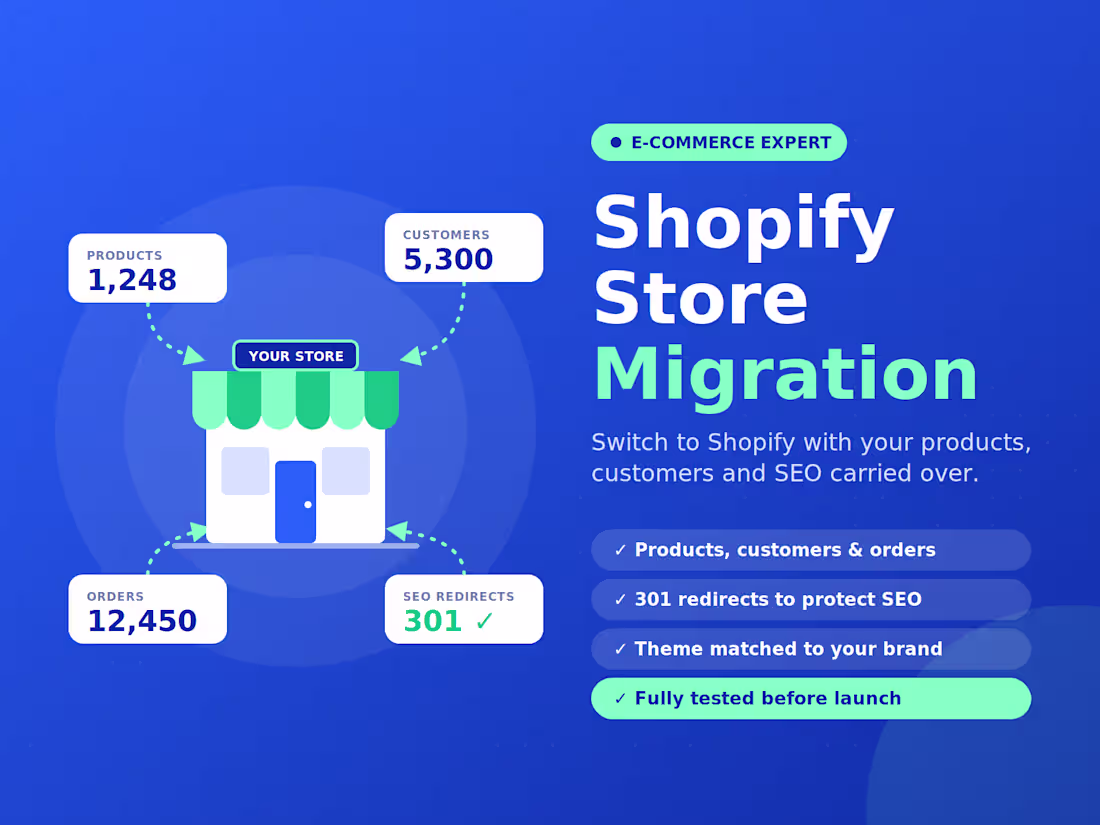 Cover image for Shopify Store Migration: Switch Platforms Without the Stress