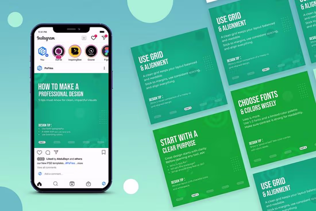 Cover image for Instagram Carousel Design
