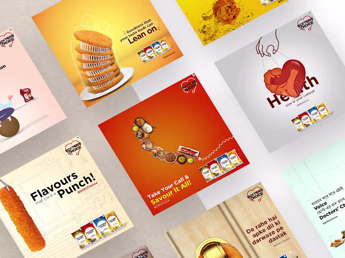 Cover image for Social Media Posts For "Doctor's Choice" Cooking Oil Brand