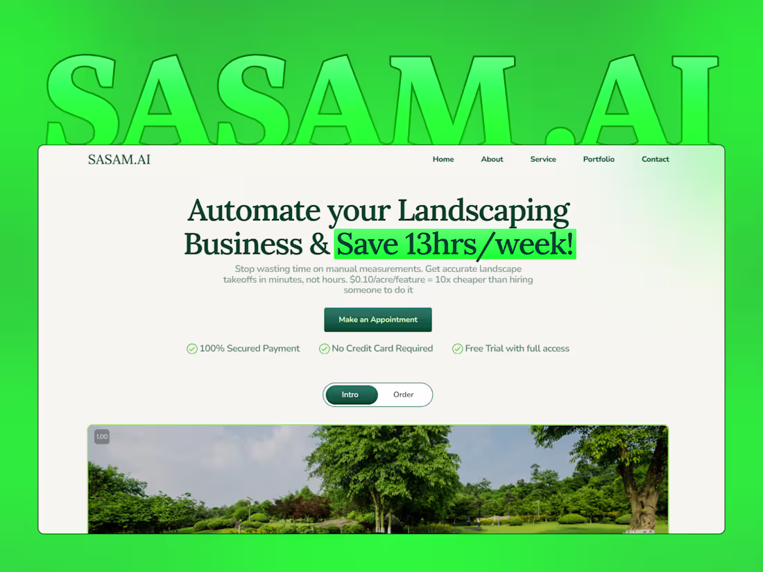 Cover image for Landing Page Design & Development for Landscaping Services (B2B)