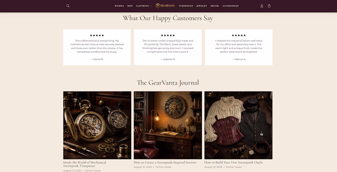 Cover image for Gearvanta — Modern Shopify E-commerce
