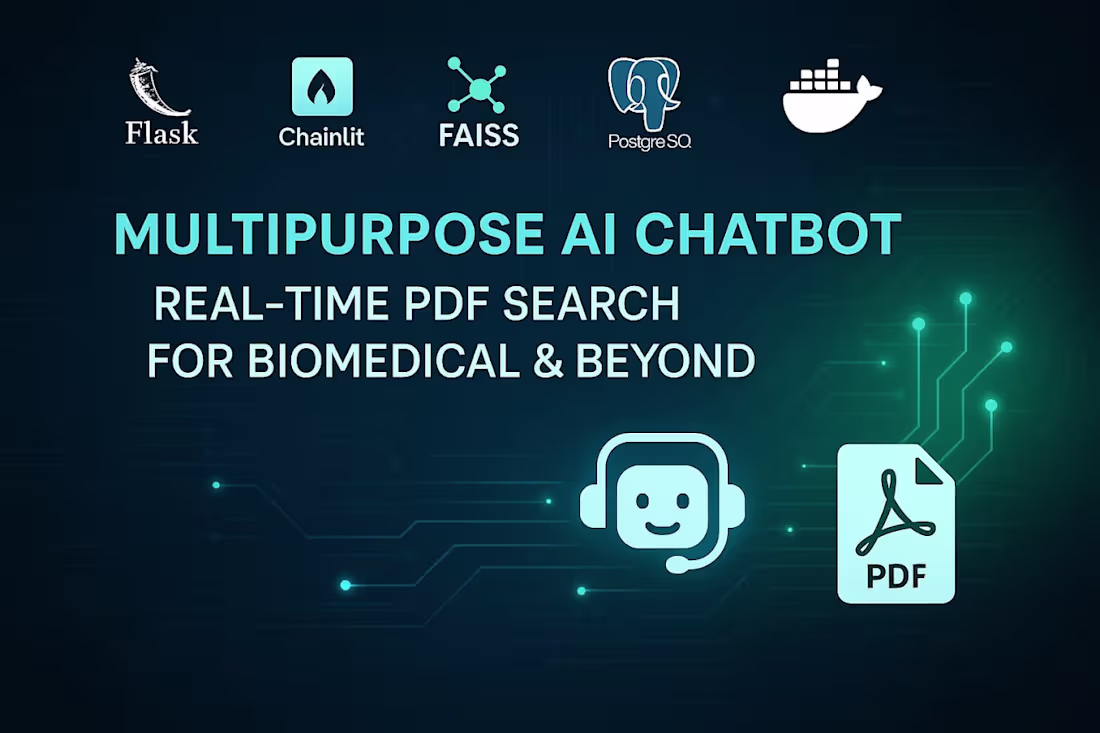 Cover image for Multipurpose Chatbot – AI-Powered RAG Assistant
