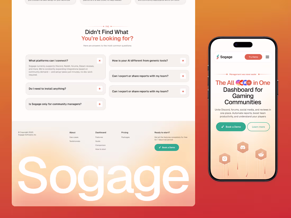 Cover image for Sogage | AI Gaming Community