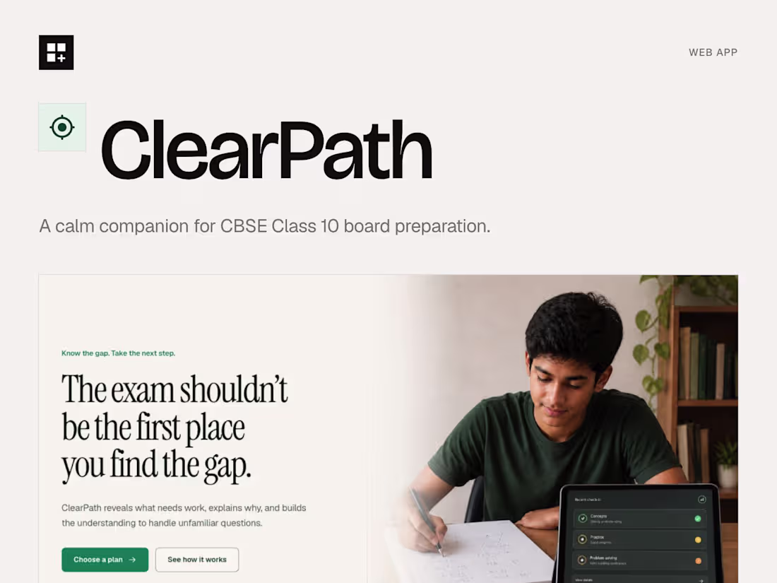 Cover image for ClearPath: a CBSE Class 10 study companion