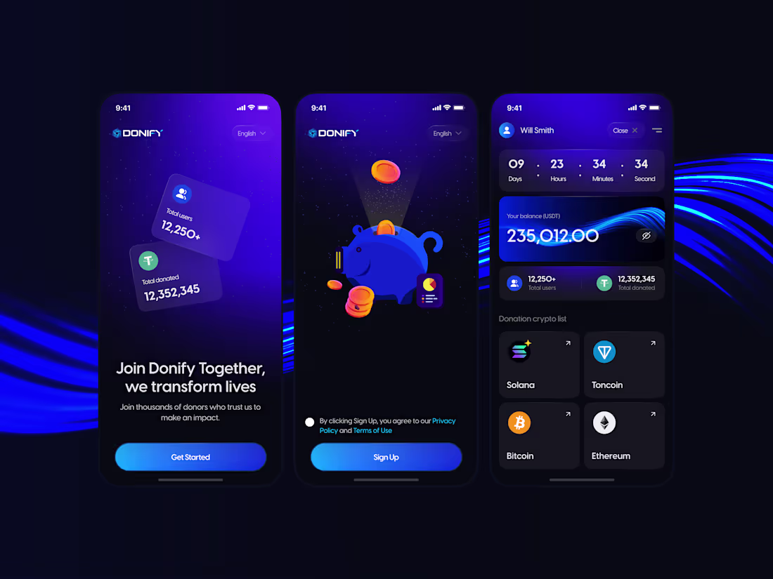 Cover image for Donify is a mobile app