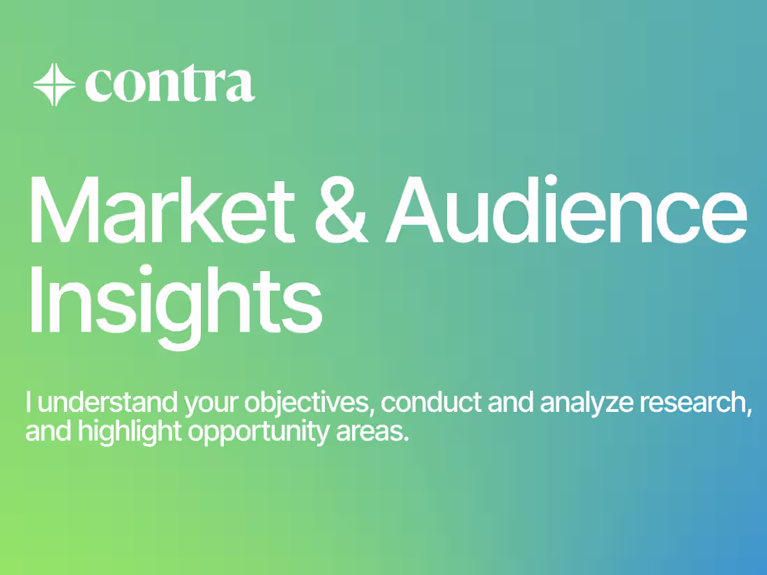 Cover image for Market & Audience Insights