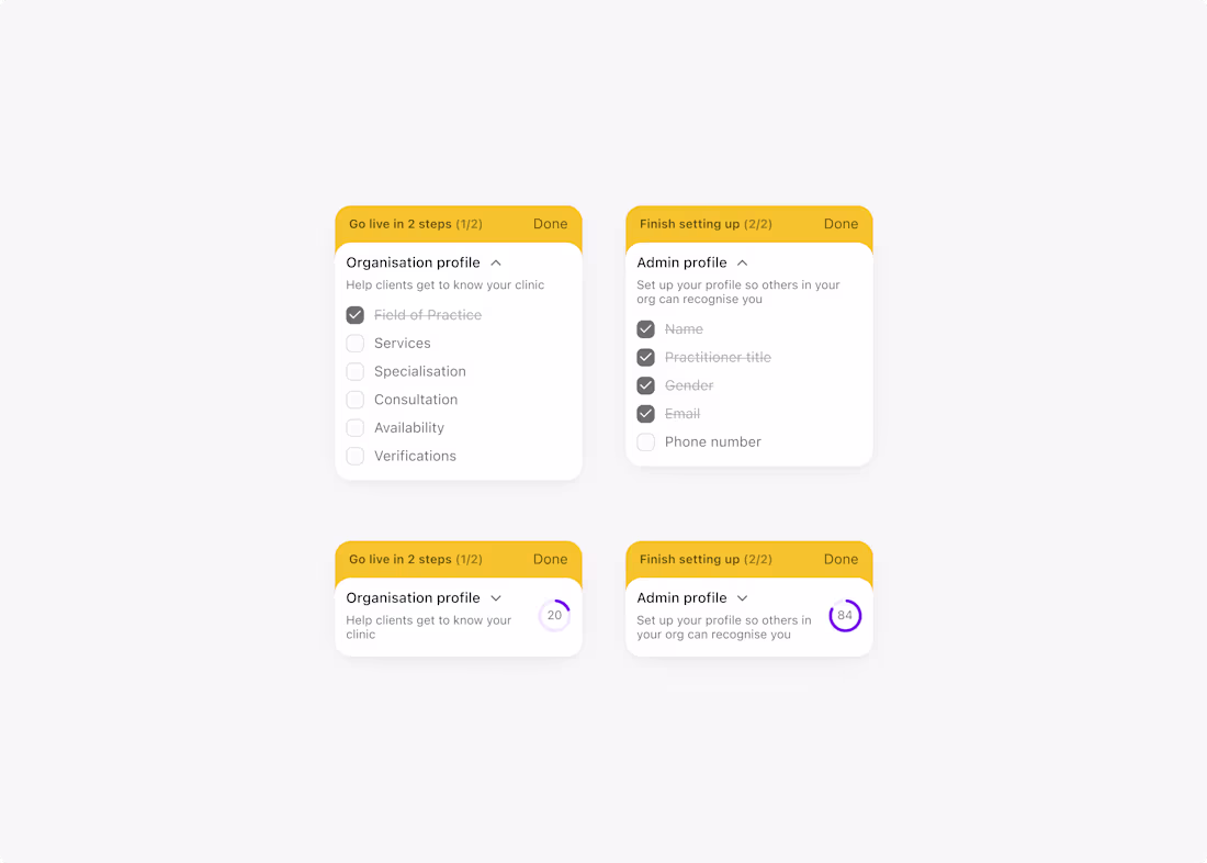 Cover image for Get started (opened and minimised), designed like a To-Do