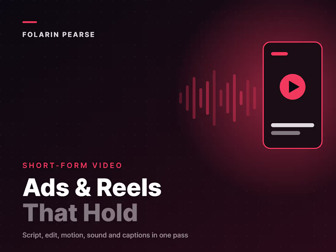 Cover image for Short-Form Ad & Promo Video Editing