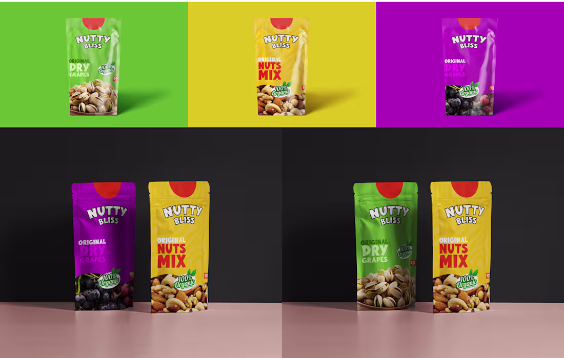 Cover image for Nutty Bliss Packaging Designs :: Behance