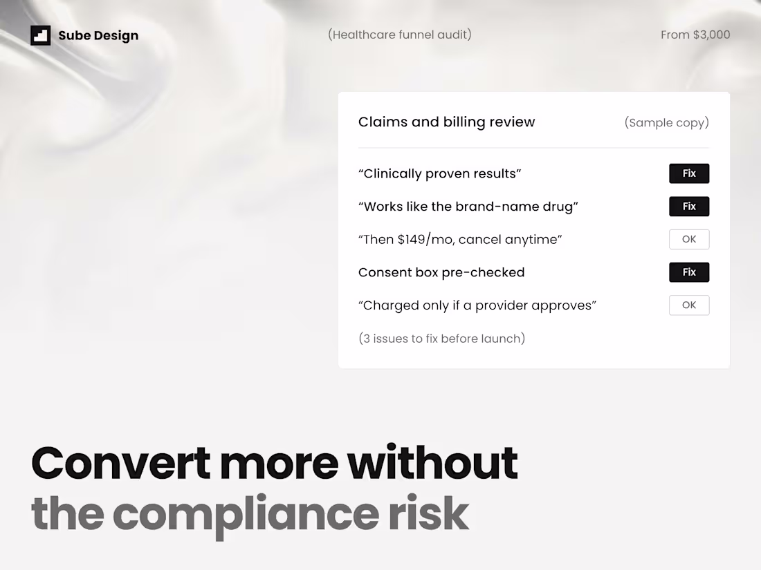 Cover image for Healthcare Funnel Audit